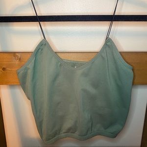 Army Green Crop Top